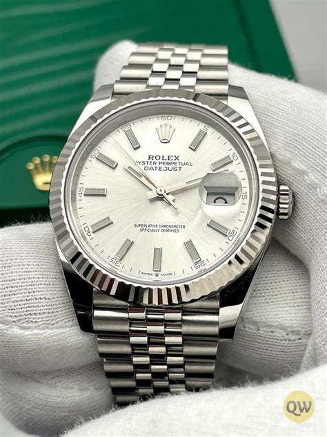 rolex datejust silver 41